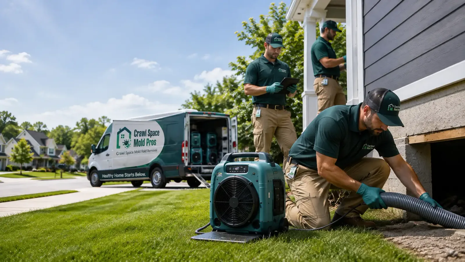 Crawl Space Mold Removal in New Glarus, WI